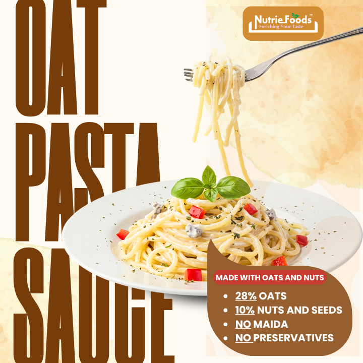 Oats Pasta Sauce Mix, With 28% Oats and 10% Nuts and Seeds, No Additives 180gm