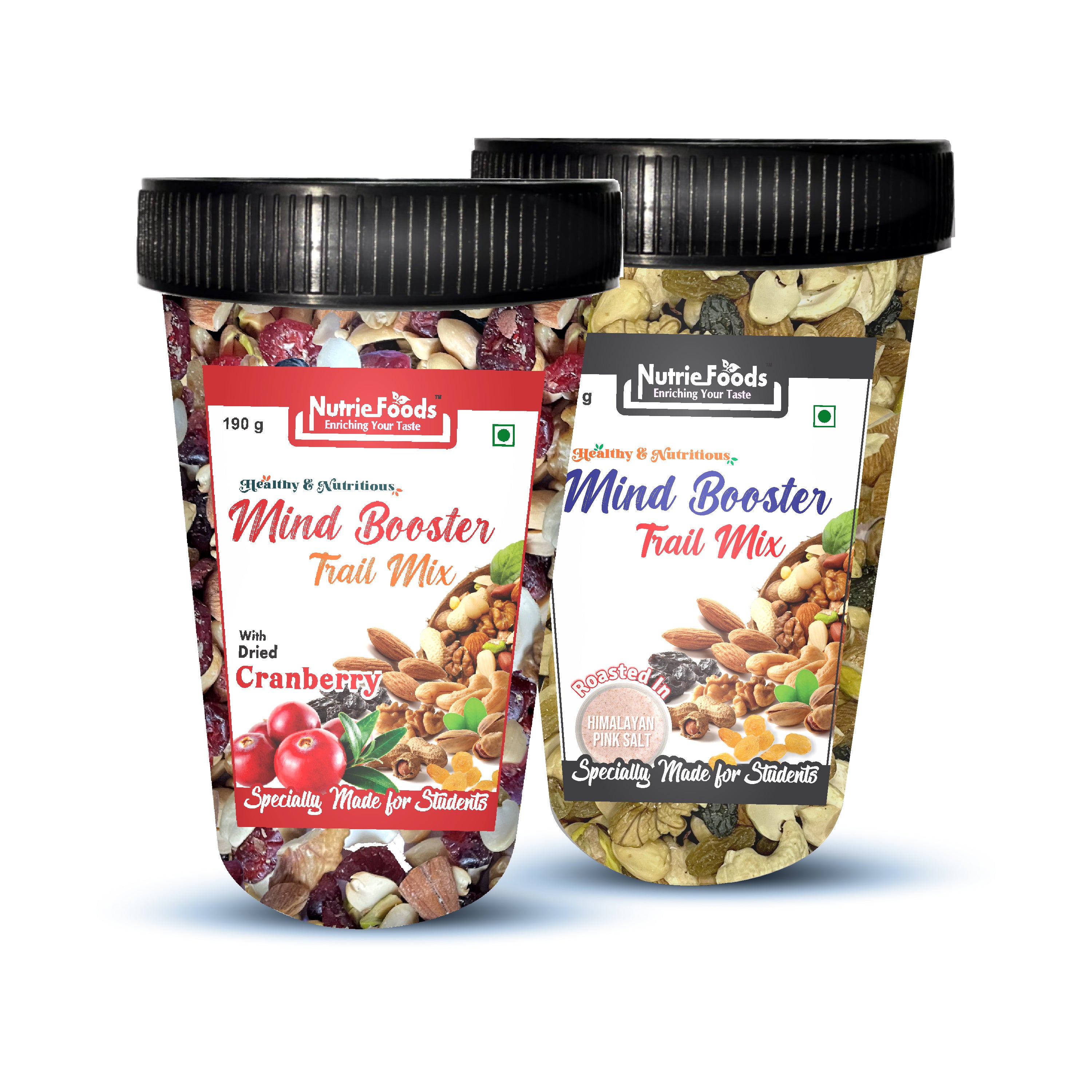 Nutriefoods Nutritious Mind Booster Roasted Snacks Trail Mix, Combo Pa