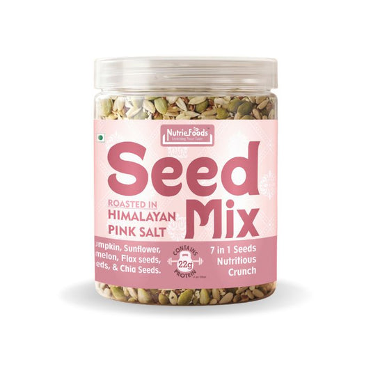 7 in 1 Seed Mix | Roasted in Himalayan Pink Salt | Nutritious, Crunchy & Roasted