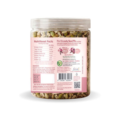 7 in 1 Seed Mix | Roasted in Himalayan Pink Salt | Nutritious, Crunchy & Roasted