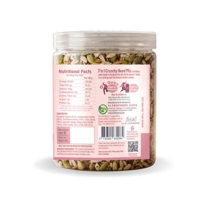 7 in 1 Seed Mix | Roasted in Himalayan Pink Salt | Nutritious, Crunchy & Roasted