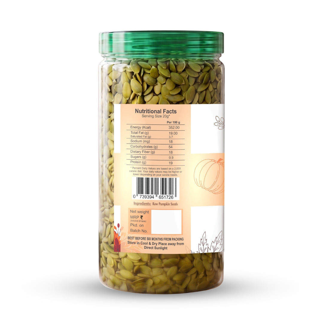 Nutriefoods 100% Raw Premium Pumpkin Seeds | Power Packed with Nutrition (200gm)