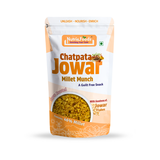 Millet Munch- Chatpata Jowar, Blend of Sorghum (Jawar) Millet, Peanuts Mixture (100gm)