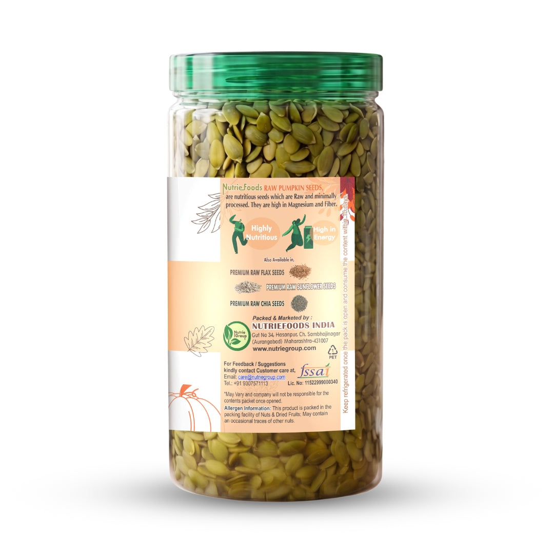 Nutriefoods 100% Raw Premium Pumpkin Seeds | Power Packed with Nutrition (200gm)