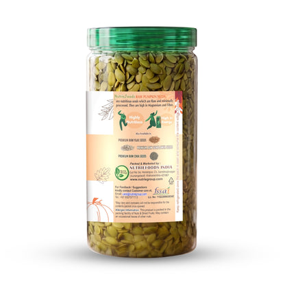 Nutriefoods 100% Raw Premium Pumpkin Seeds | Power Packed with Nutrition (200gm)