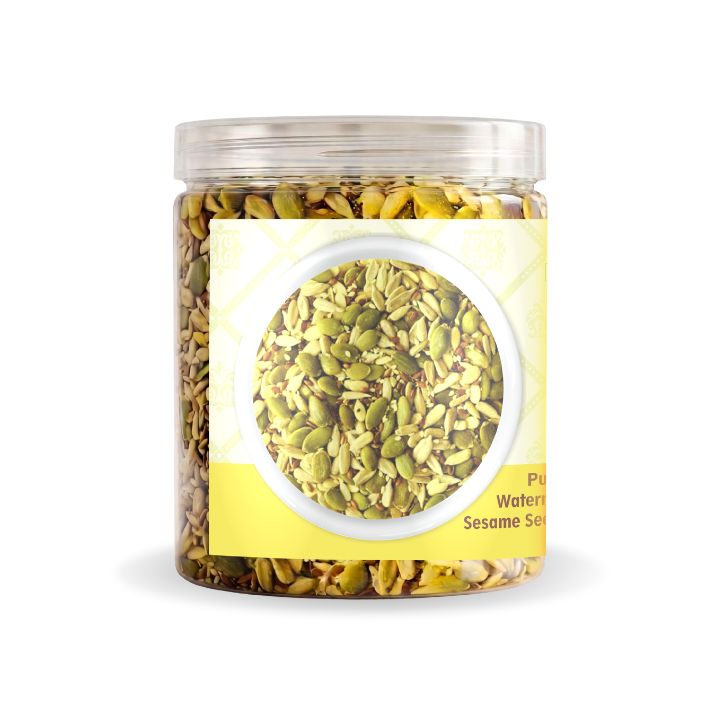 Nutriefoods Nutritious Crunchy Roasted 7 in 1 Seed Mix with Turmeric and Roasted in Himalayan Pink Salt
