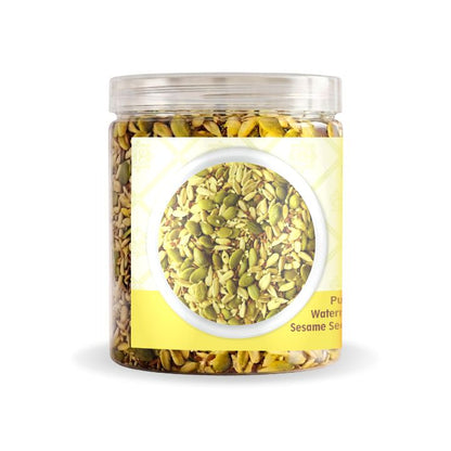 Nutriefoods Nutritious Crunchy Roasted 7 in 1 Seed Mix with Turmeric and Roasted in Himalayan Pink Salt