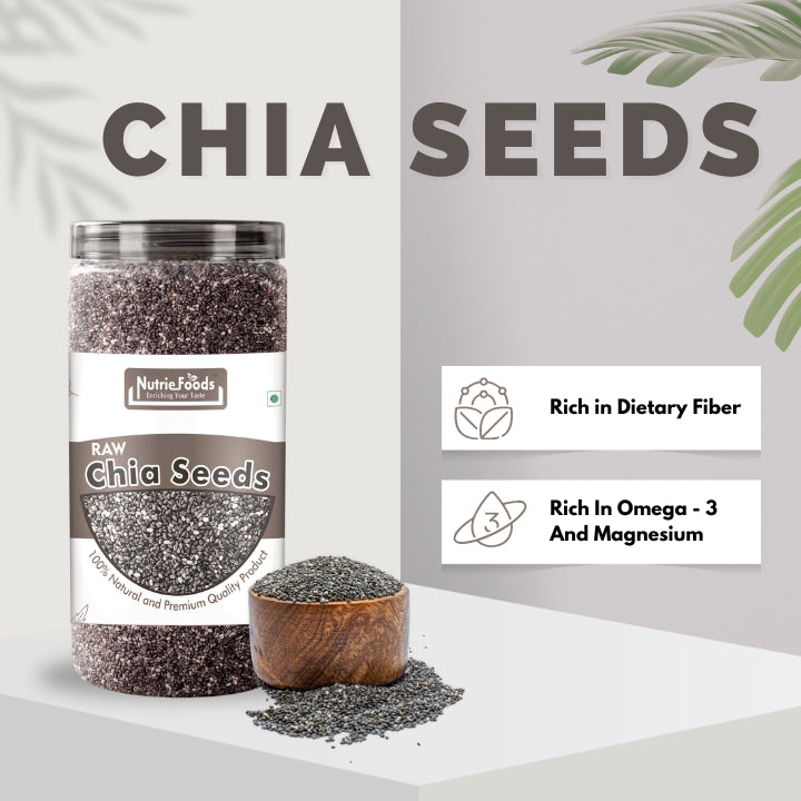 Nutriefoods 100% Raw Premium Pumpkin, Chia, Sunflower, and Flax Seeds Combo (800g)