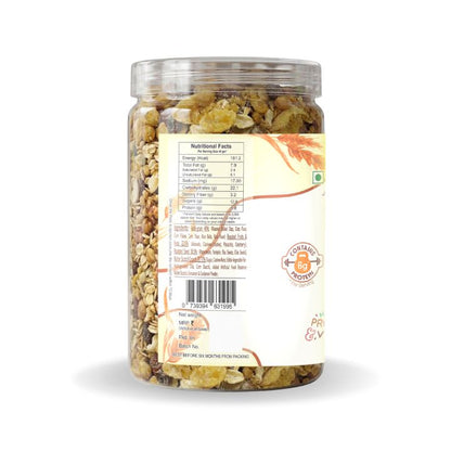 Nutriefoods Energy Booster Oat Meal (Granola) with Vanilla and Butterscotch Crunch | Blend of Oats, Berries, Dried Fruits, Nuts, and Seeds (400gm)