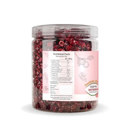 Nutriefoods Premium Sliced Dried Cranberries | Grown and Produced in the USA (250g)