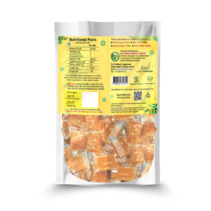 Nutriefoods Aam Papad | 100% Natural Fruit Pulp Candy | Premium Mango Fruit Bar