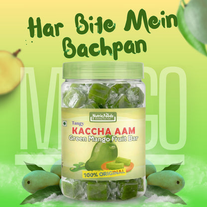 Kaccha Aam Toffee | Green Mango Fruit Bar | 100% Natural Fruit Candy | Premium Raw Mango Toffee