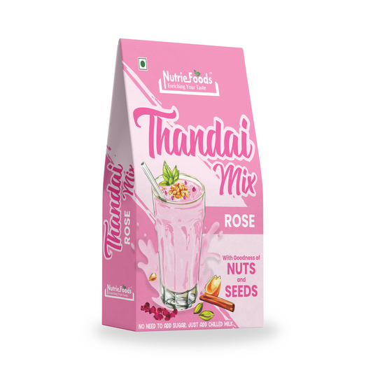 Rose Thandai Mix | Instant Thandai Powder | With Goodness of Nuts and Seeds 200gm