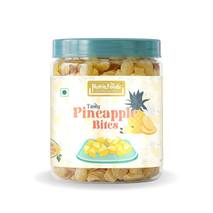Nutriefoods Tasty Pineapple Bites | Sweet & Sour | 100% Natural, No Additives Added | Pineapple Candy | Original Flavor (250g)