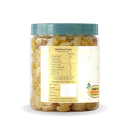 Nutriefoods Tasty Pineapple Bites | Sweet & Sour | 100% Natural, No Additives Added | Pineapple Candy | Original Flavor (250g)