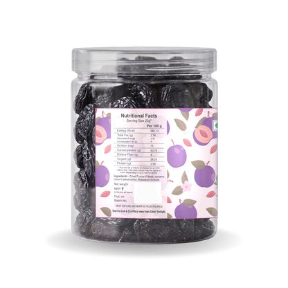 Nutriefoods Premium Dried Pitted Prunes | Vitamin-Rich | 100% Natural Fruit | No Added Additives or Sugar | (250gm)