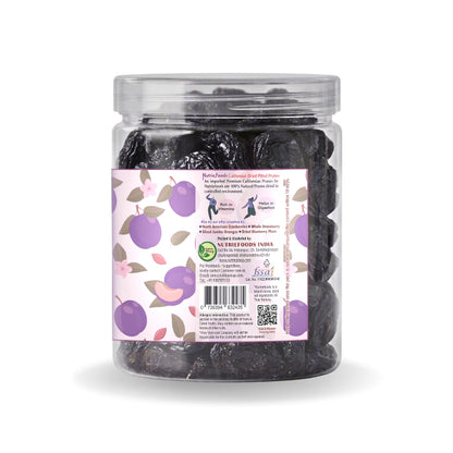 Nutriefoods Premium Dried Pitted Prunes | Vitamin-Rich | 100% Natural Fruit | No Added Additives or Sugar | (250gm)