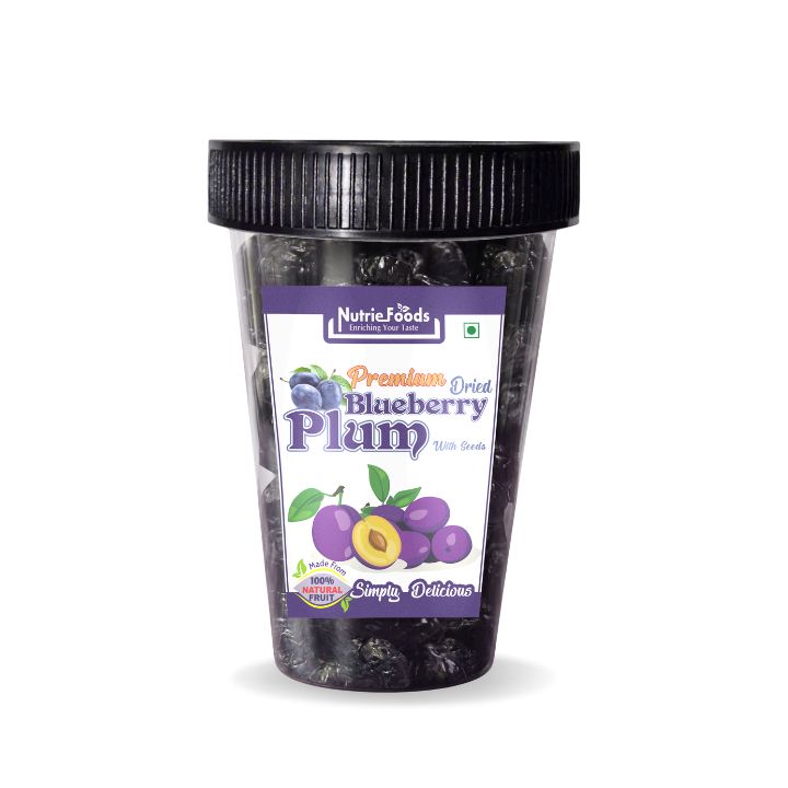 Nutriefoods Blueberry Plum | No added artificial colors, flavors | 100% Natural Dried Fruit (250gm)