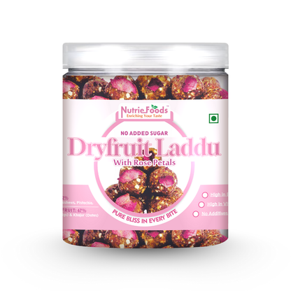 Nutriefoods Dry Fruit Laddu With Anjeer (Figs) And Khajur(Dates) | No Added Sugar (250Gm)