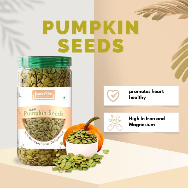 Nutriefoods 100% Raw Premium Pumpkin, Chia, Sunflower, and Flax Seeds Combo (800g)