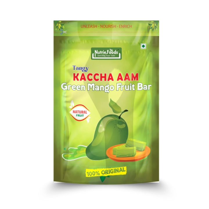 Kaccha Aam Toffee | Green Mango Fruit Bar | 100% Natural Fruit Candy | Premium Raw Mango Toffee