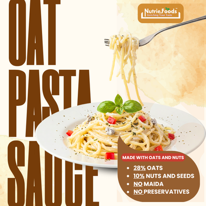 Oats Pasta Sauce Mix, With 28% Oats and 10% Nuts and Seeds, No Additives 180gm