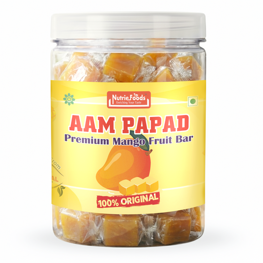 Nutriefoods Aam Papad | 100% Natural Fruit Pulp Candy | Premium Mango Fruit Bar