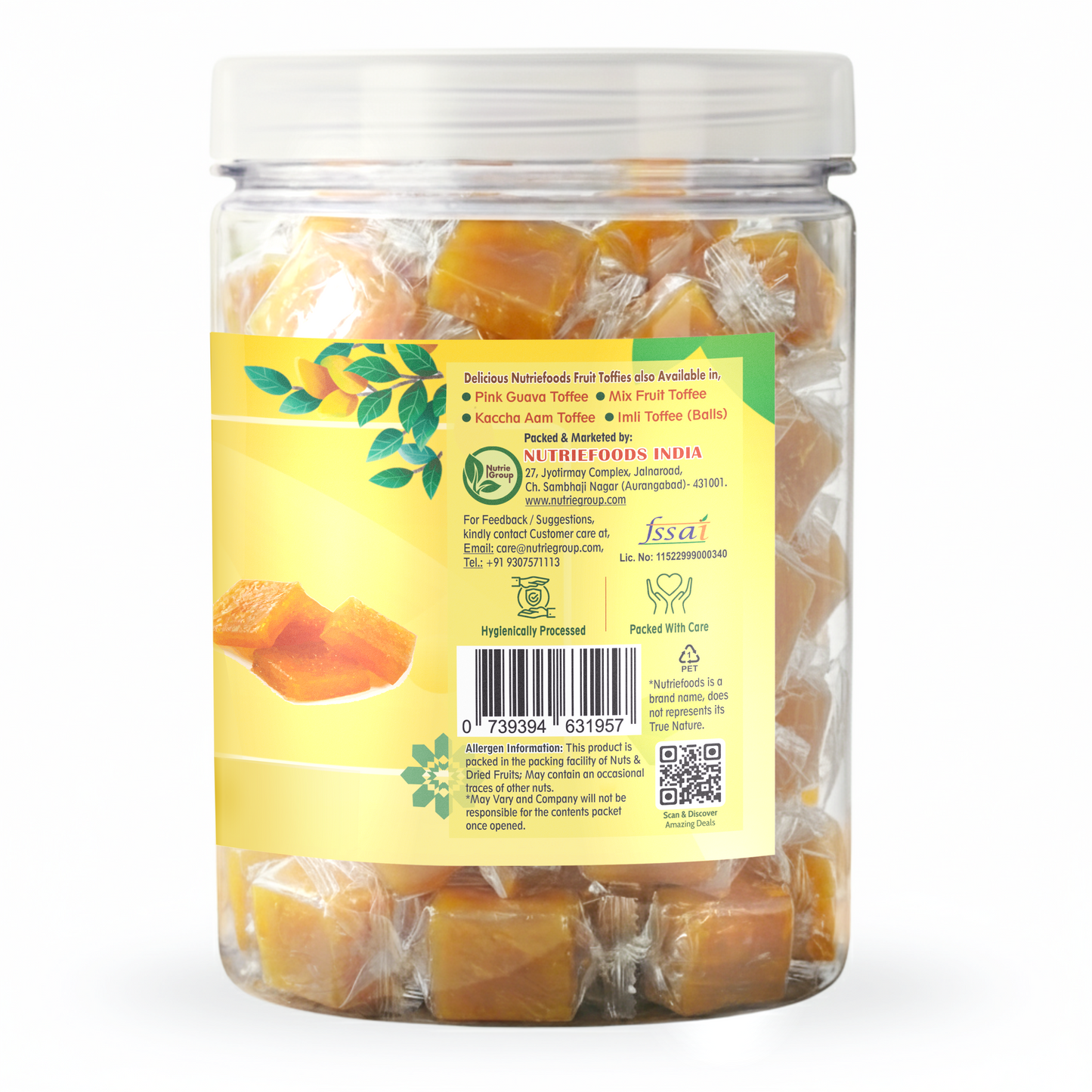 Nutriefoods Aam Papad | 100% Natural Fruit Pulp Candy | Premium Mango Fruit Bar