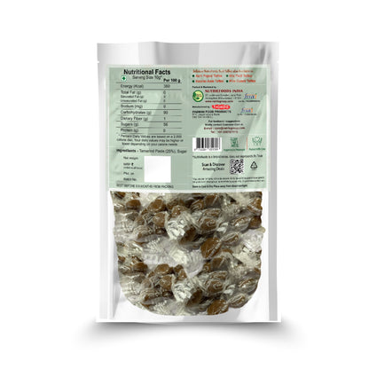 Nutriefoods Imli Toffee (Tamarind Toffee), 100% Natural Product | No Added Additives | Tangy Sweet & Sour Taste (350gm)
