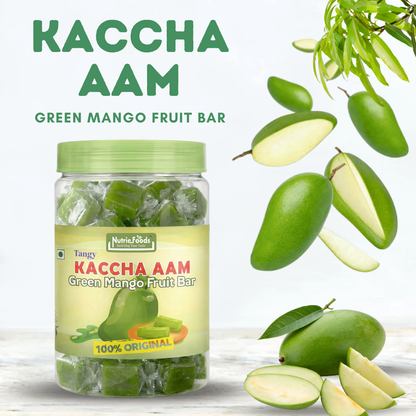 Kaccha Aam Toffee | Green Mango Fruit Bar | 100% Natural Fruit Candy | Premium Raw Mango Toffee