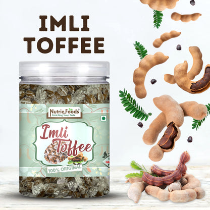 Nutriefoods Imli Toffee (Tamarind Toffee), 100% Natural Product | No Added Additives | Tangy Sweet & Sour Taste (350gm)