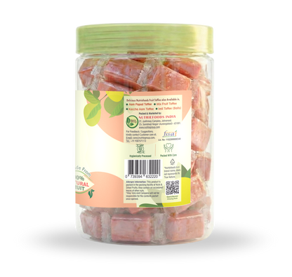 Nutriefoods Pink Guava Toffee | 100% Natural Fruit Candy | Premium Guava Fruit Bar