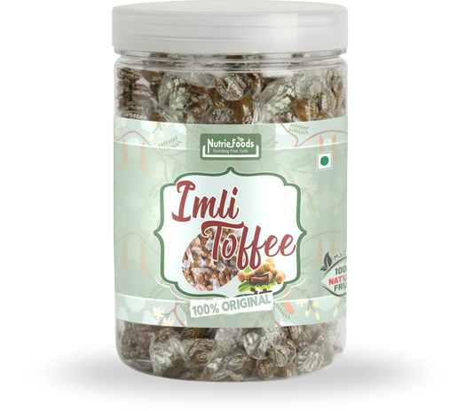 Nutriefoods Imli Toffee (Tamarind Toffee), 100% Natural Product | No Added Additives | Tangy Sweet & Sour Taste (350gm)