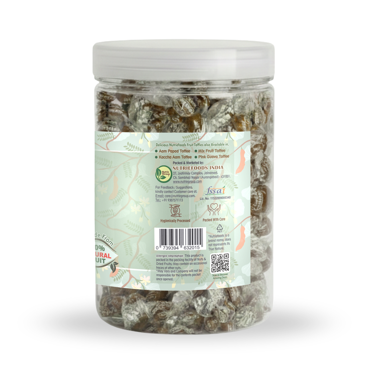 Nutriefoods Imli Toffee (Tamarind Toffee), 100% Natural Product | No Added Additives | Tangy Sweet & Sour Taste (350gm)