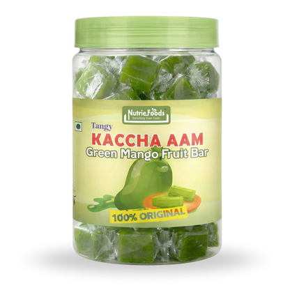 Kaccha Aam Toffee | Green Mango Fruit Bar | 100% Natural Fruit Candy | Premium Raw Mango Toffee