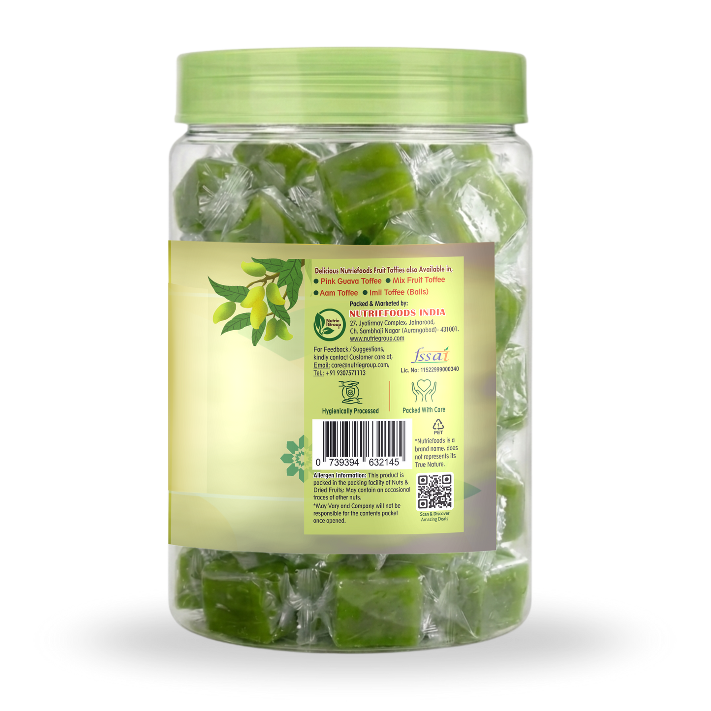 Kaccha Aam Toffee | Green Mango Fruit Bar | 100% Natural Fruit Candy | Premium Raw Mango Toffee