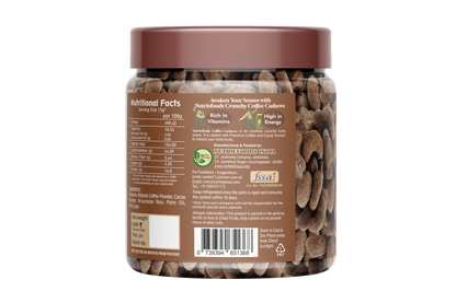 Nutriefoods Crunchy Coffee Cashew | A Premium Blend of Cashews with Robusta Coffee | A Crunchy Delight (250gm)