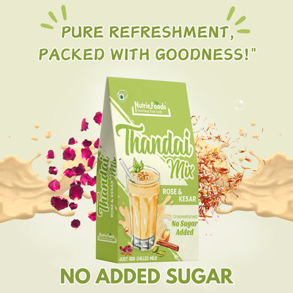 Thandai Mix- No Added Sugar | Instant Thandai Powder | With Goodness of Nuts and Seeds 200gm