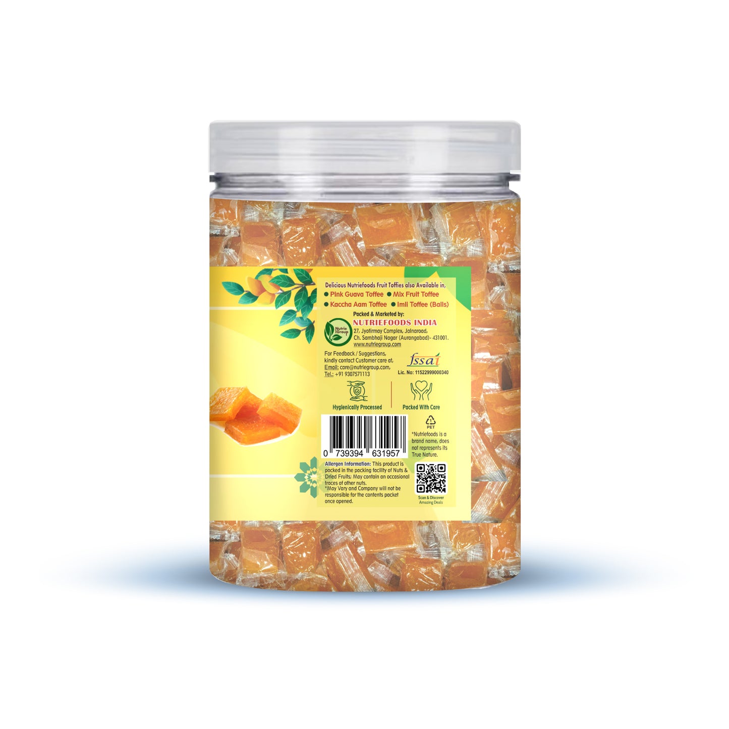 Nutriefoods Aam Papad | 100% Natural Fruit Pulp Candy | Premium Mango Fruit Bar