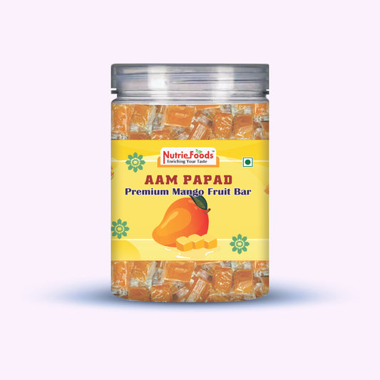 Nutriefoods Aam Papad | 100% Natural Fruit Pulp Candy | Premium Mango Fruit Bar