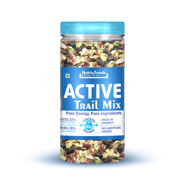 Nutriefoods Active Trail Mix | Blended with Nuts, Cranberry and Blueberry