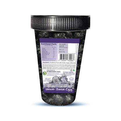 Nutriefoods Blueberry Plum | No added artificial colors, flavors | 100% Natural Dried Fruit (250gm)