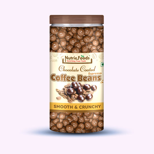 Nutriefoods Premium Chocolate Coated Espresso Coffee Beans | Roasted & Crunchy (200g)