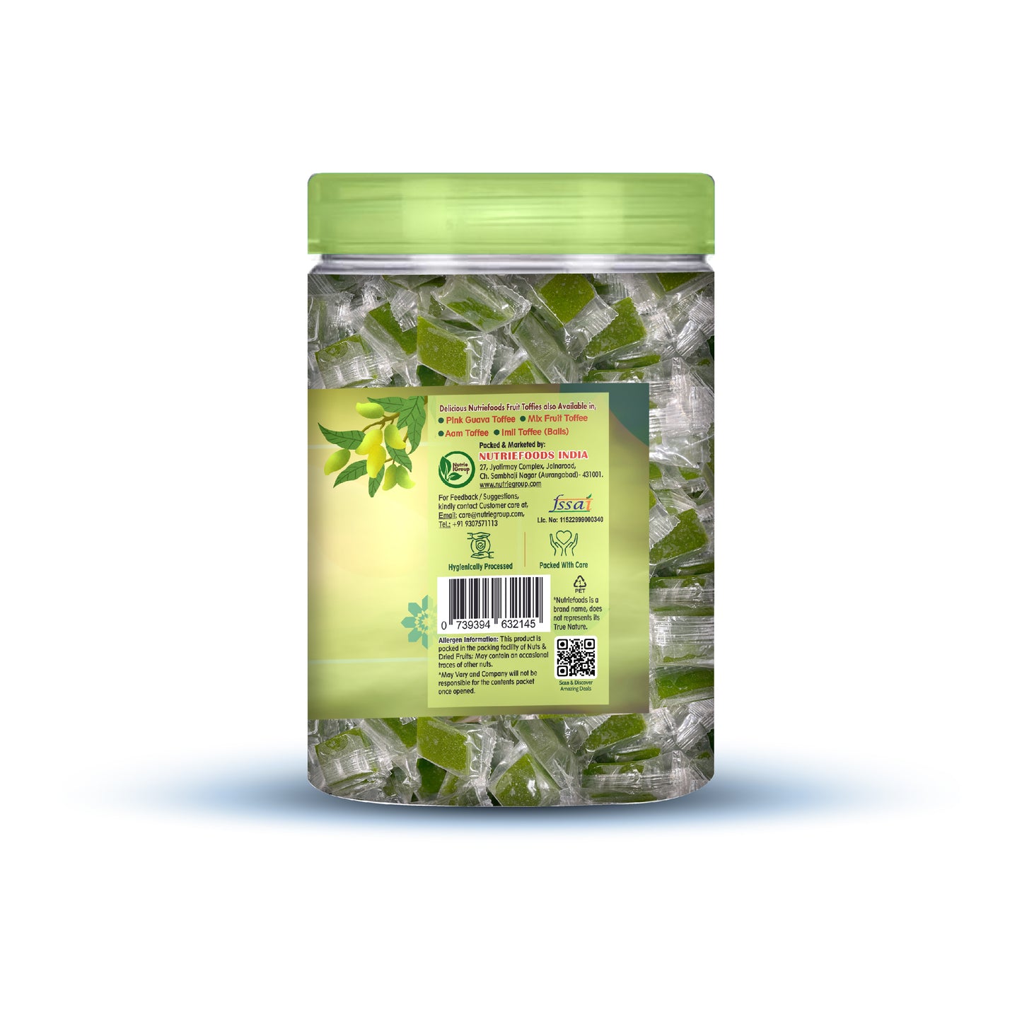 Kaccha Aam Toffee | Green Mango Fruit Bar | 100% Natural Fruit Candy | Premium Raw Mango Toffee