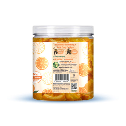 Nutriefoods Premium Dried Orange Slices | Rich in Vitamin C | 100% Natural Orange Bites | No Added Color, Flavors (250gm)