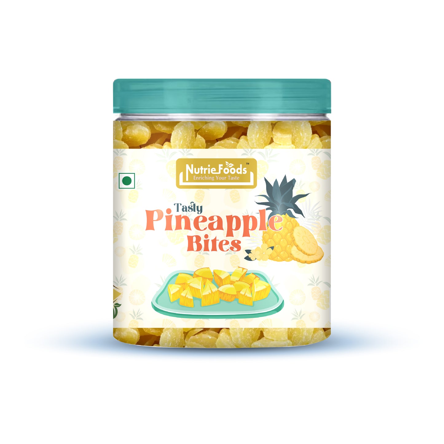 Nutriefoods Tasty Pineapple Bites | Sweet & Sour | 100% Natural, No Additives Added | Pineapple Candy | Original Flavor (250g)