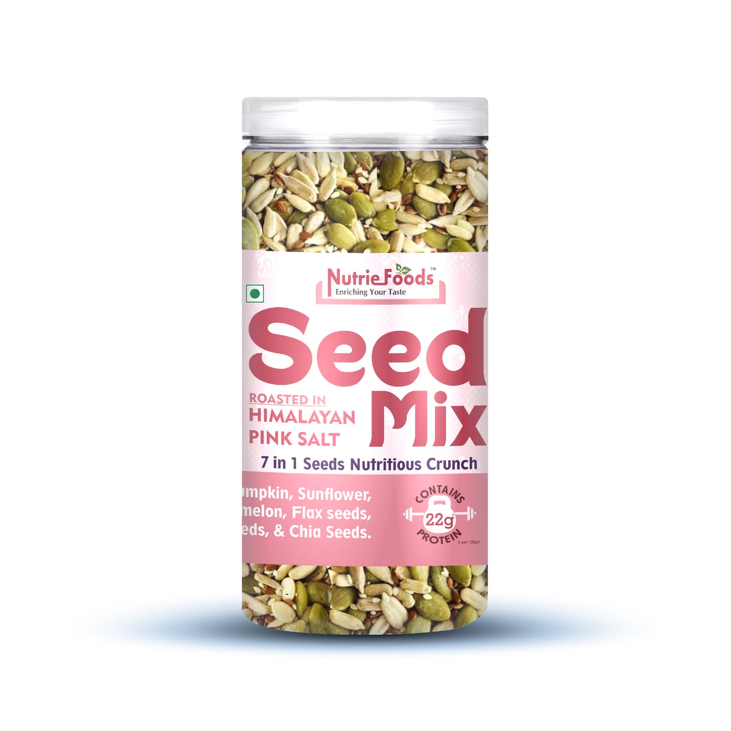 7 in 1 Seed Mix | Roasted in Himalayan Pink Salt | Nutritious, Crunchy & Roasted