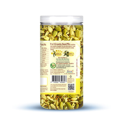 Nutriefoods Nutritious Crunchy Roasted 7 in 1 Seed Mix with Turmeric and Roasted in Himalayan Pink Salt